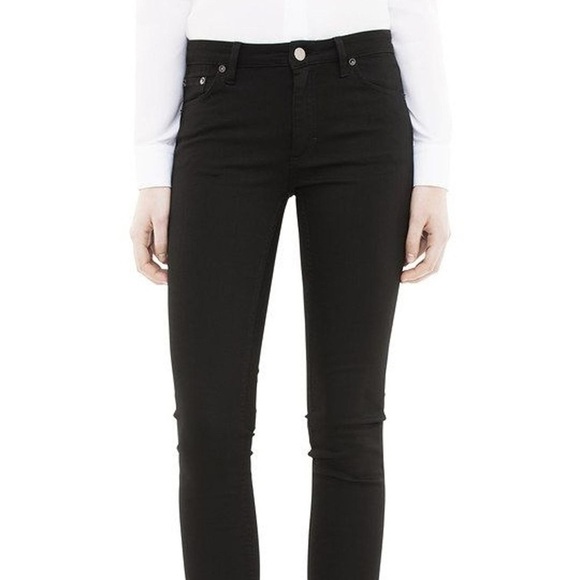 BNWT Vintage 90s Acne Studios Tube Cash Jeans Black Size 27 - Picture 1 of 16
